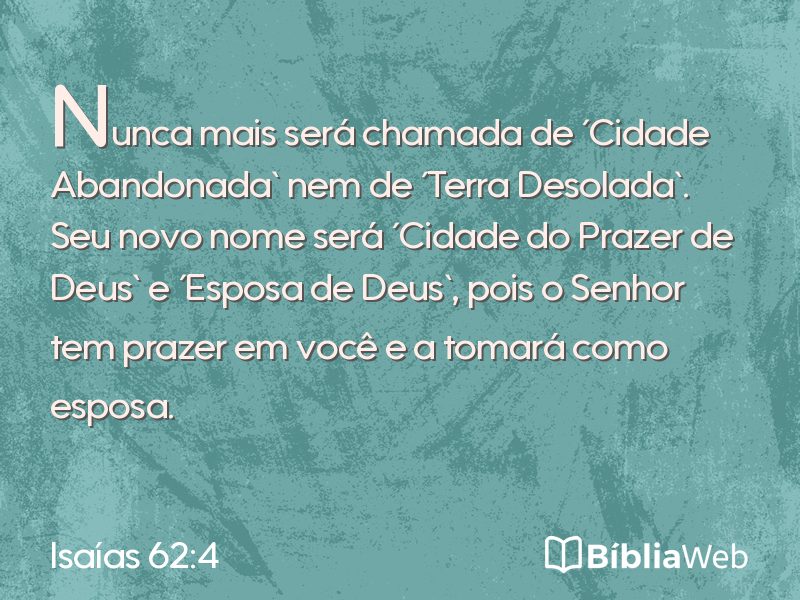 Isaías 62:4 em imagem para compartilhar