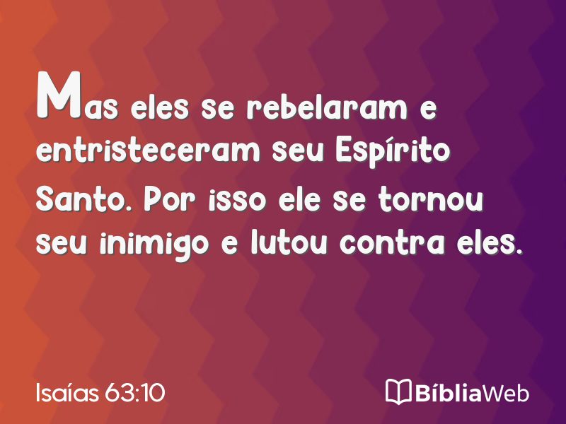 Isaías 63:10 em imagem para compartilhar