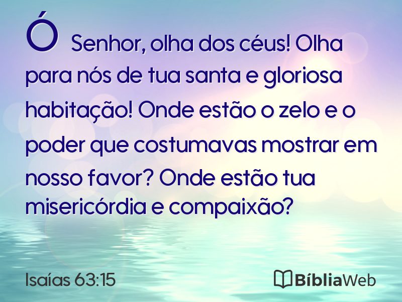 Isaías 63:15 em imagem para compartilhar