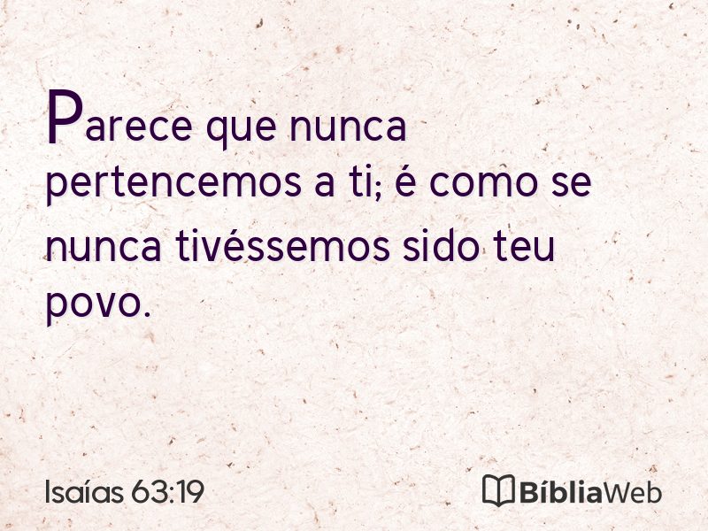 Isaías 63:19 em imagem para compartilhar