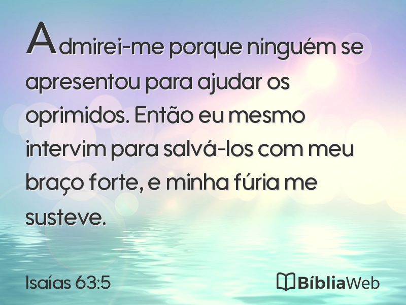Isaías 63:5 em imagem para compartilhar