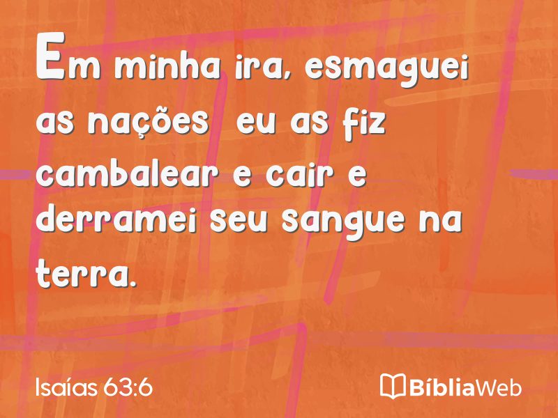 Isaías 63:6 em imagem para compartilhar