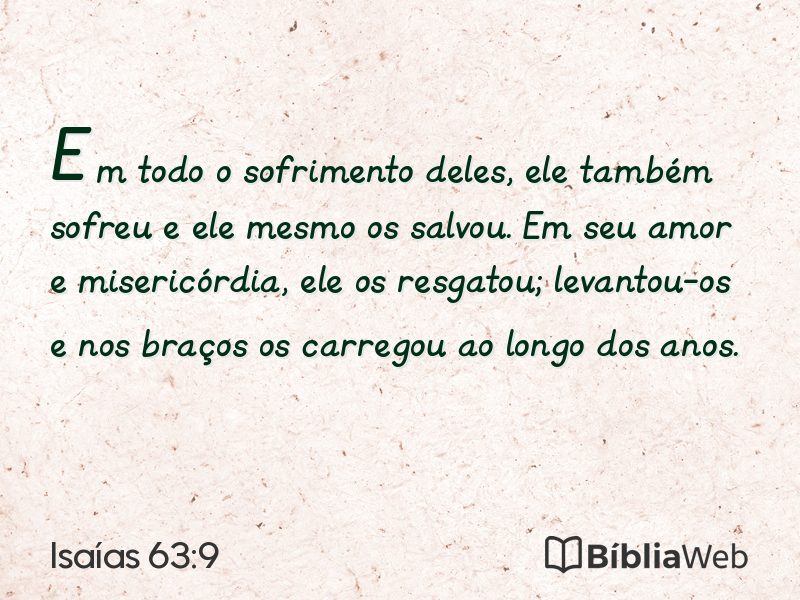 Isaías 63:9 em imagem para compartilhar
