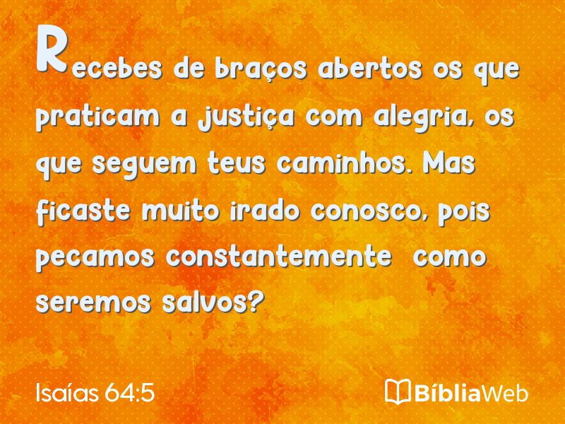 Isaías 64:5 em imagem para compartilhar