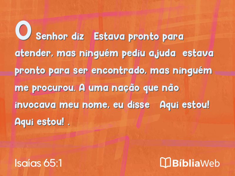 Isaías 65:1 em imagem para compartilhar