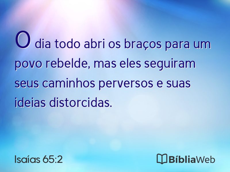 Isaías 65:2 em imagem para compartilhar