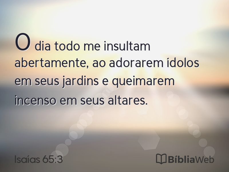 Isaías 65:3 em imagem para compartilhar