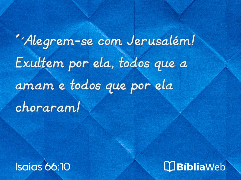 Isaías 66:10 em imagem para compartilhar