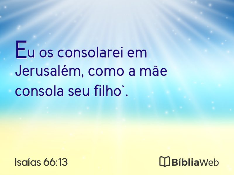 Isaías 66:13 em imagem para compartilhar