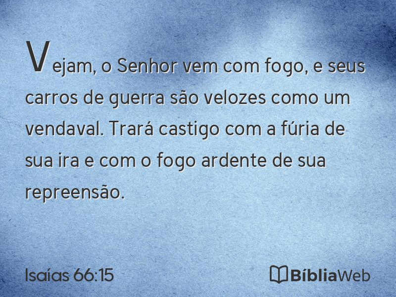 Isaías 66:15 em imagem para compartilhar