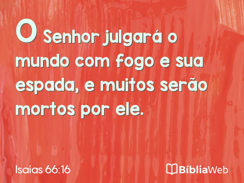 Isaías 66:16 em imagem para compartilhar
