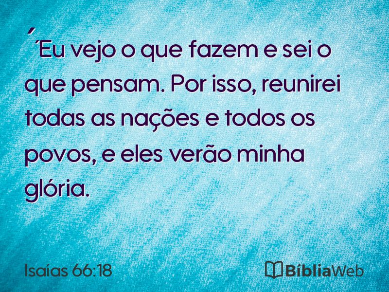 Isaías 66:18 em imagem para compartilhar
