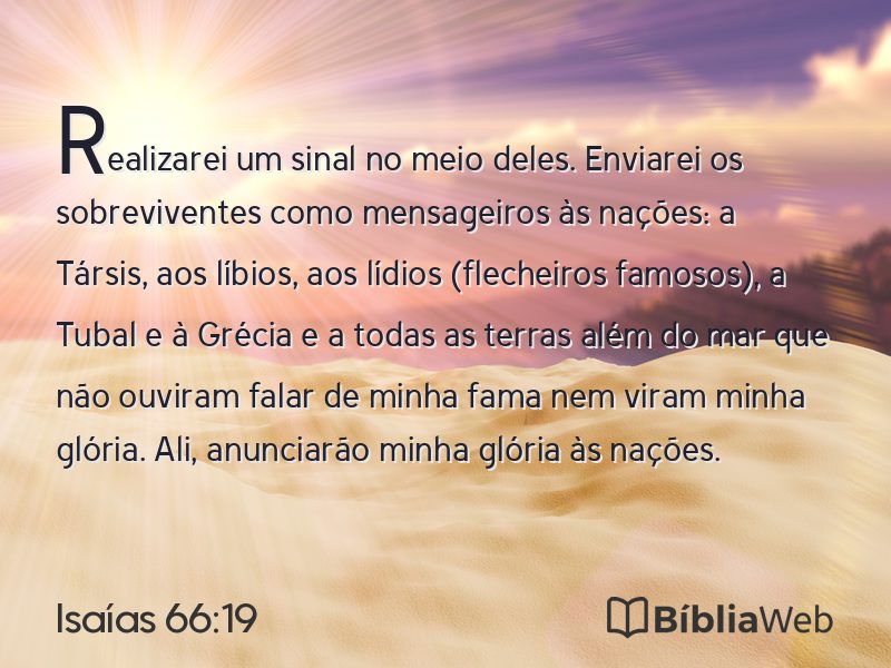Isaías 66:19 em imagem para compartilhar