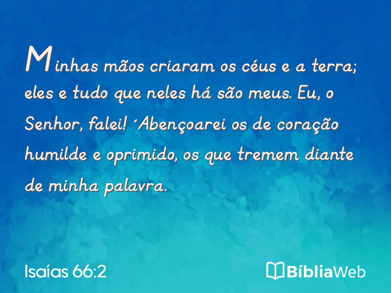 Isaías 66:2 em imagem para compartilhar