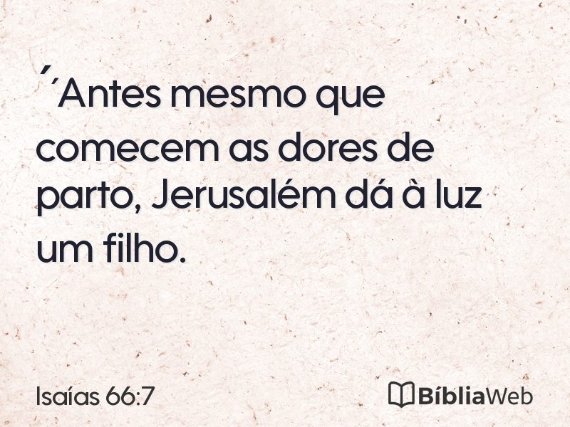Isaías 66:7 em imagem para compartilhar
