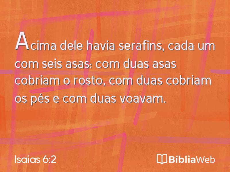 Isaías 6:2 em imagem para compartilhar