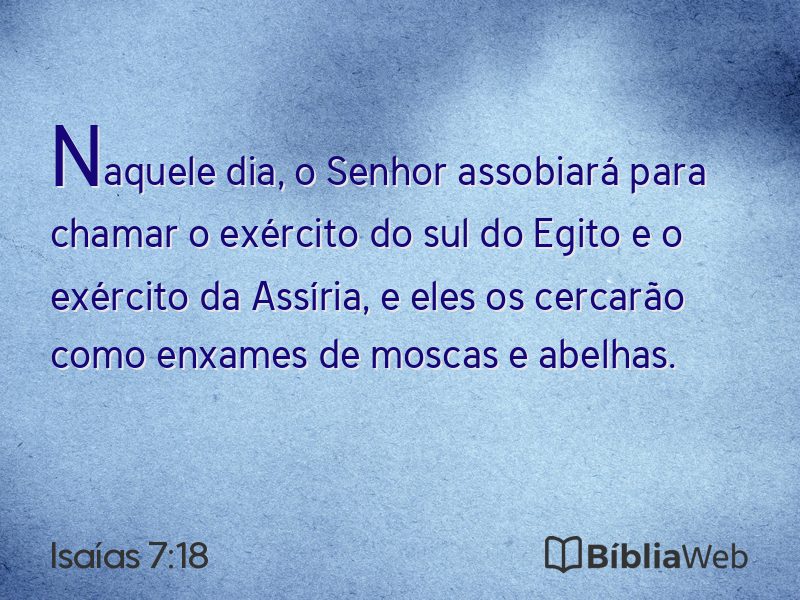 Isaías 7:18 em imagem para compartilhar