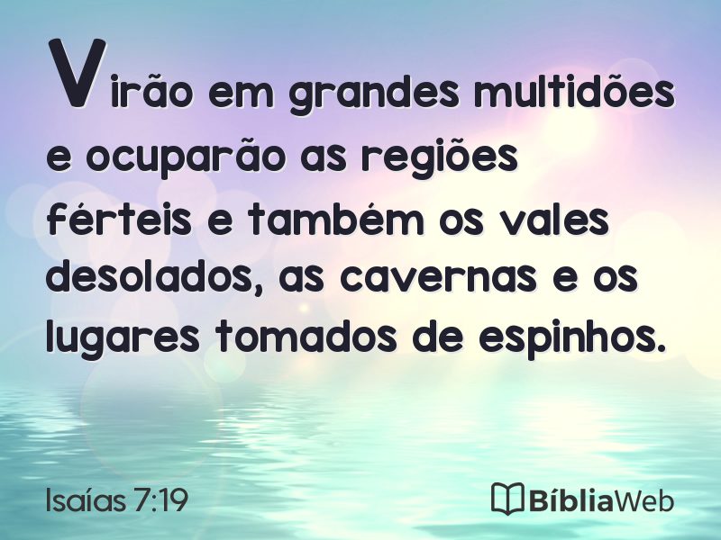 Isaías 7:19 em imagem para compartilhar