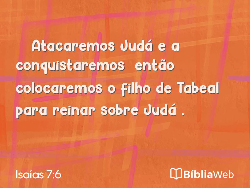 Isaías 7:6 em imagem para compartilhar
