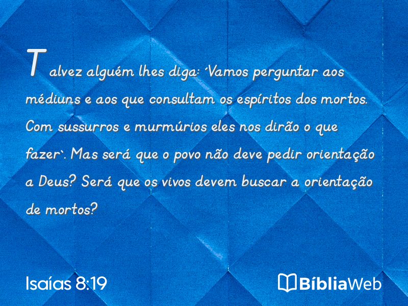 Isaías 8:19 em imagem para compartilhar