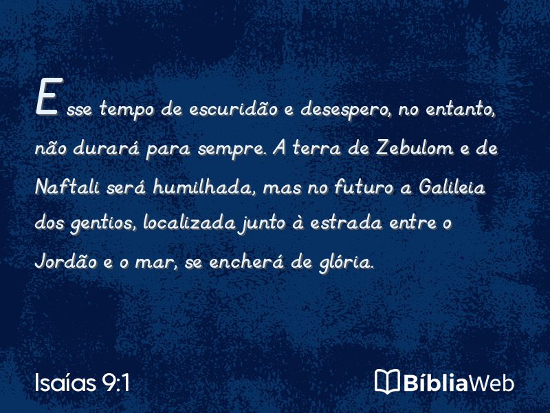 Isaías 9:1 em imagem para compartilhar