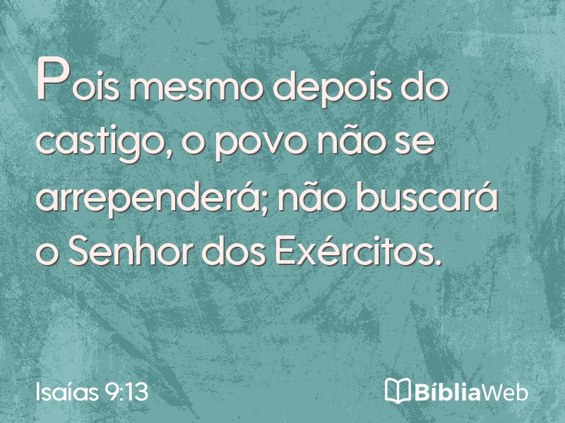 Isaías 9:13 em imagem para compartilhar