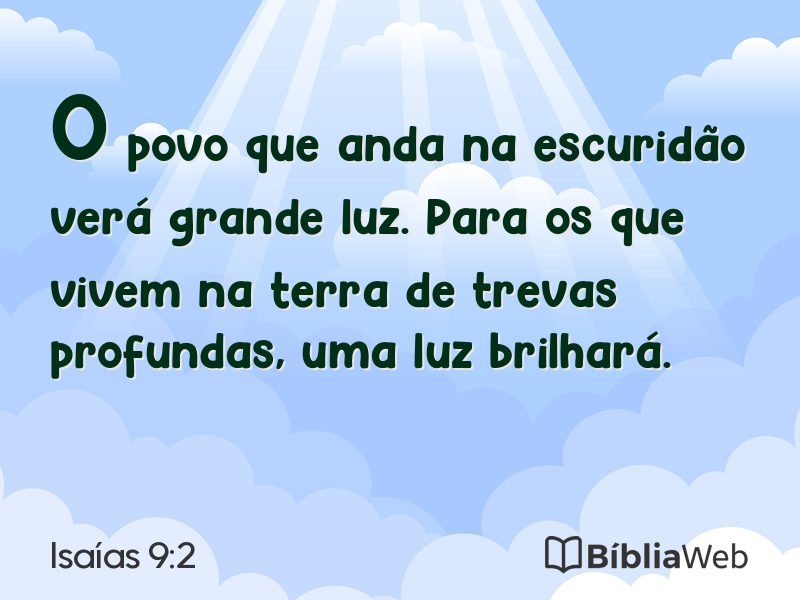 Isaías 9:2 em imagem para compartilhar