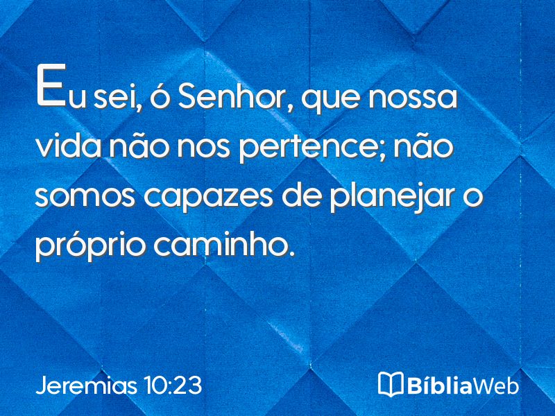 Jeremias 10:23 em imagem para compartilhar
