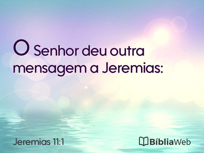 Jeremias 11:1 em imagem para compartilhar