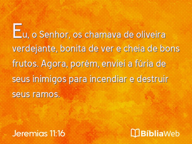 Jeremias 11:16 em imagem para compartilhar