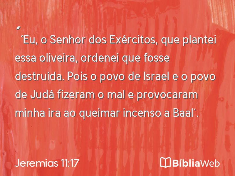 Jeremias 11:17 em imagem para compartilhar