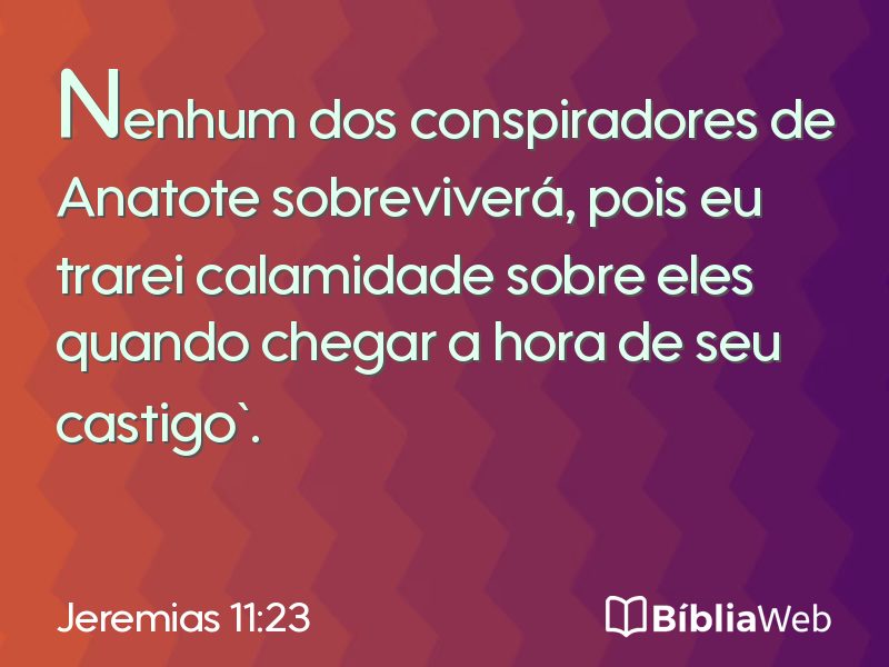 Jeremias 11:23 em imagem para compartilhar