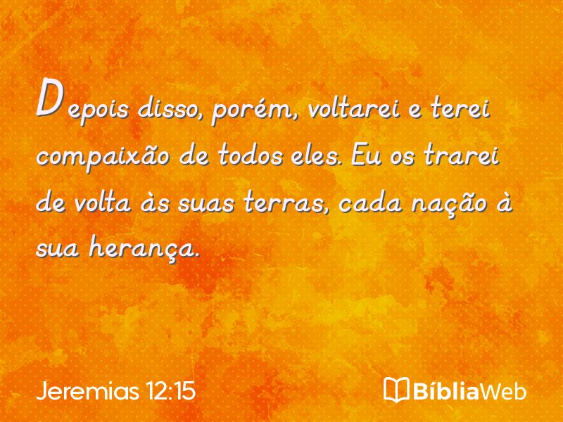 Jeremias 12:15 em imagem para compartilhar