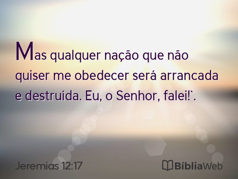 Jeremias 12:17 em imagem para compartilhar