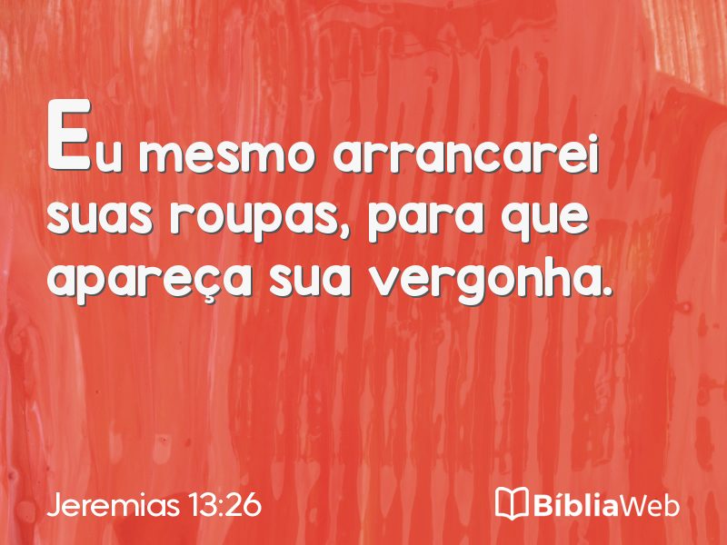 Jeremias 13:26 em imagem para compartilhar