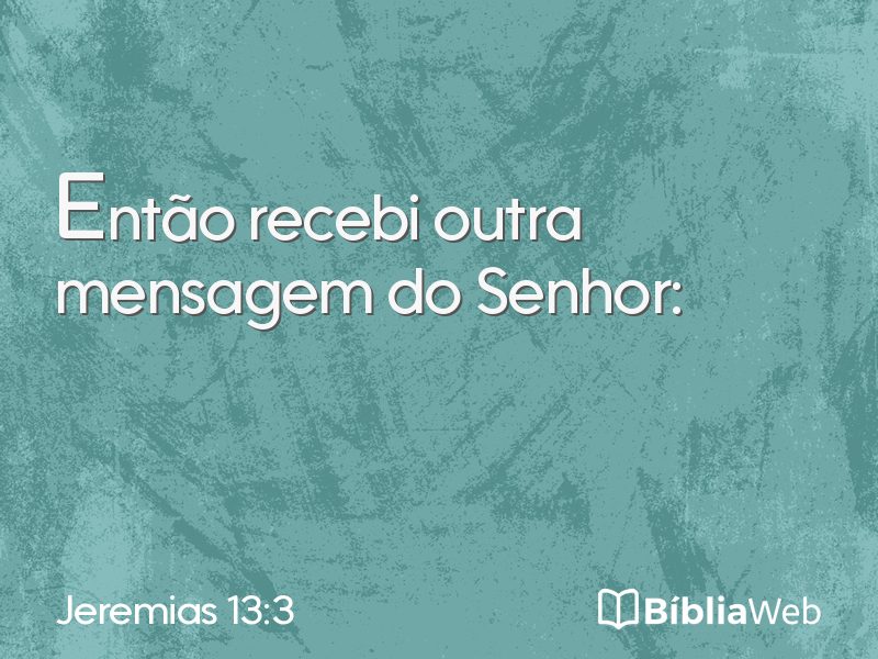 Jeremias 13:3 em imagem para compartilhar