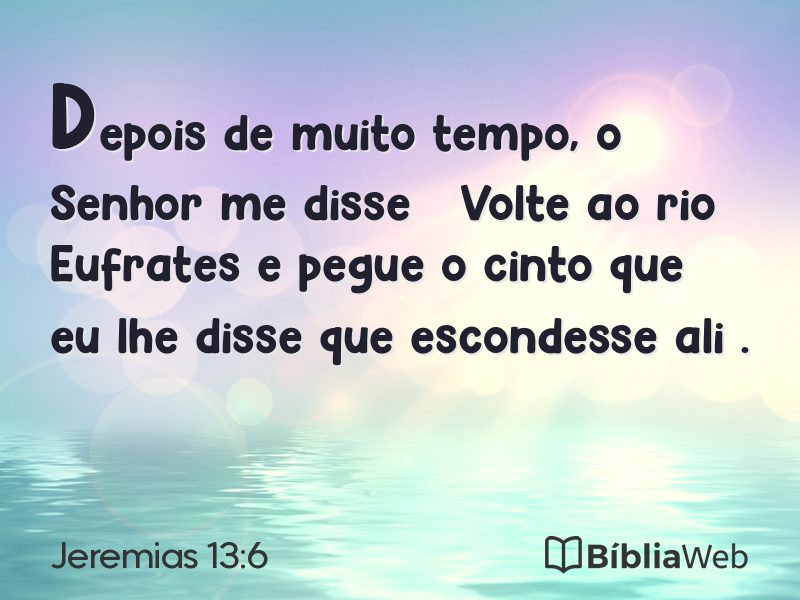 Jeremias 13:6 em imagem para compartilhar