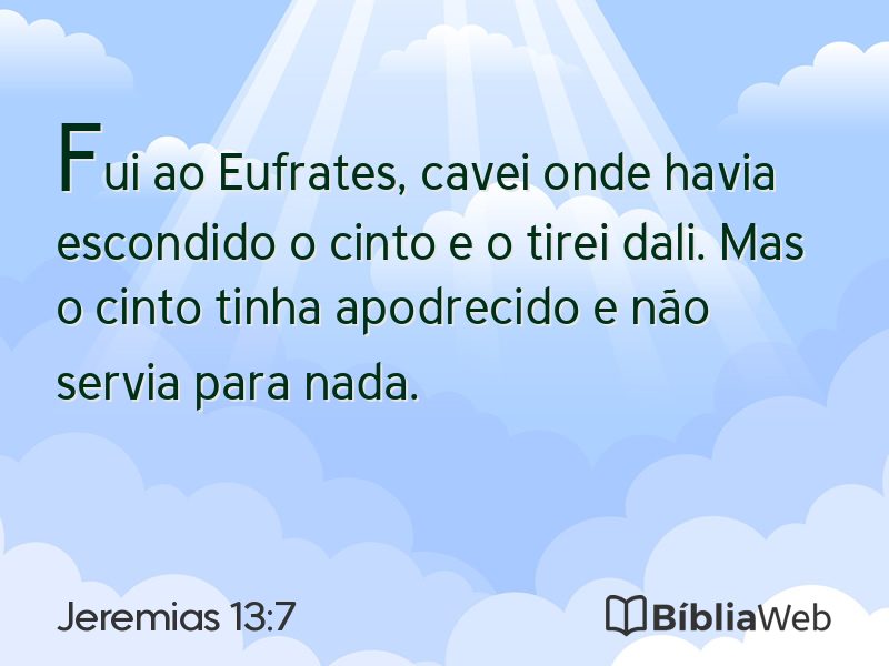 Jeremias 13:7 em imagem para compartilhar