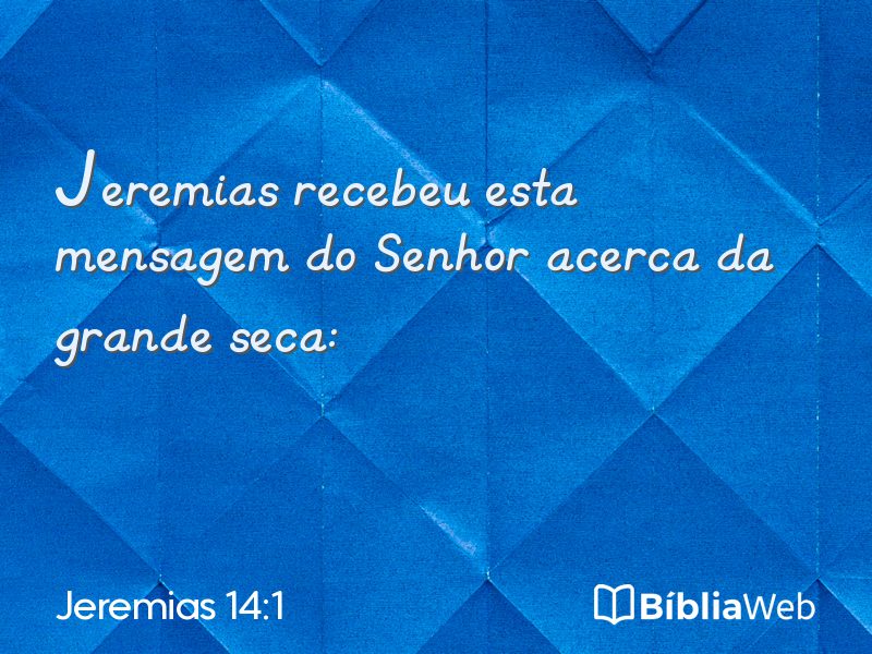 Jeremias 14:1 em imagem para compartilhar