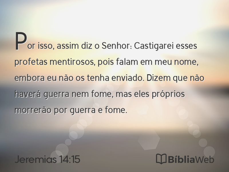 Jeremias 14:15 em imagem para compartilhar