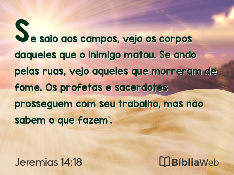 Jeremias 14:18 em imagem para compartilhar