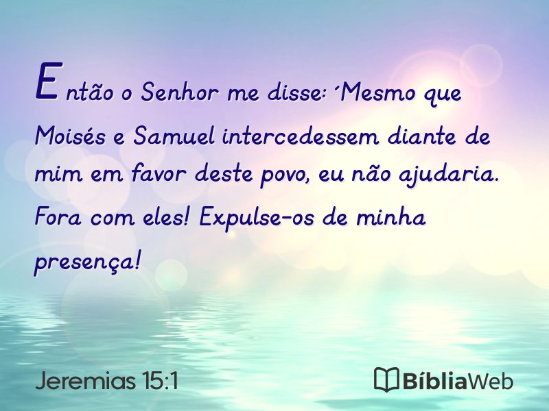 Jeremias 15:1 em imagem para compartilhar