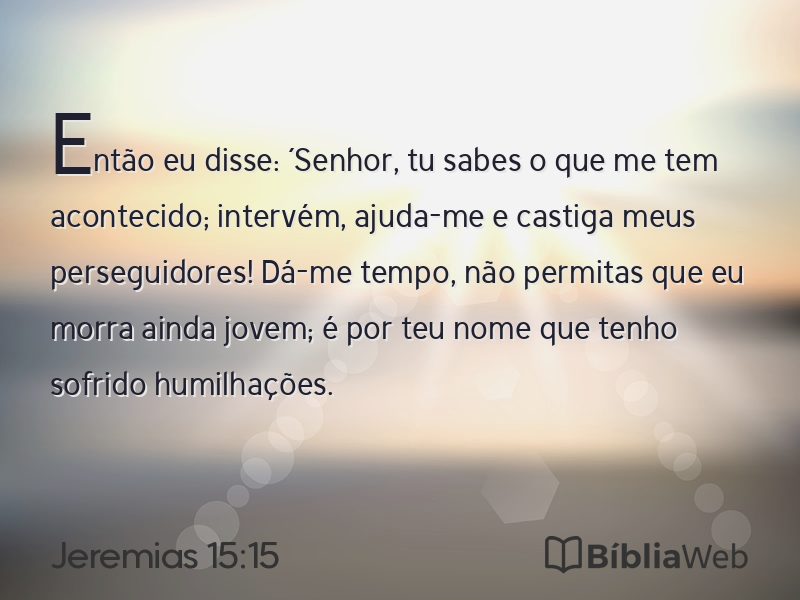 Jeremias 15:15 em imagem para compartilhar