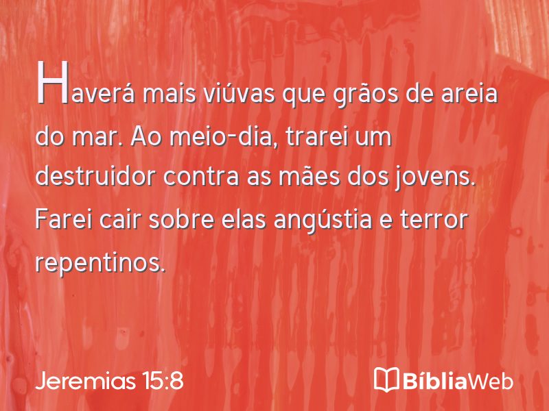 Jeremias 15:8 em imagem para compartilhar