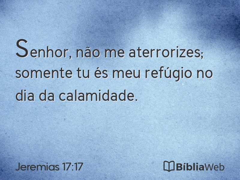 Jeremias 17:17 em imagem para compartilhar