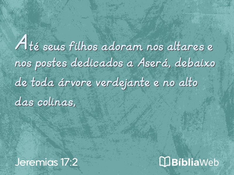 Jeremias 17:2 em imagem para compartilhar