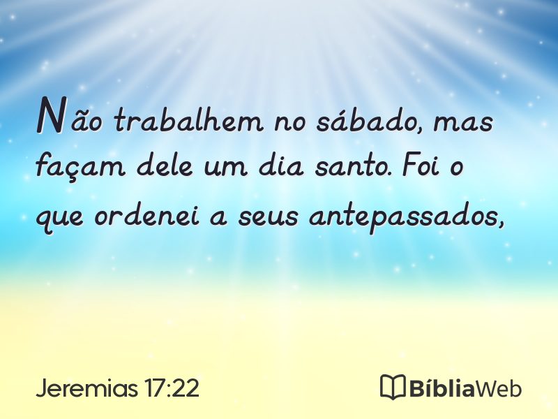 Jeremias 17:22 em imagem para compartilhar