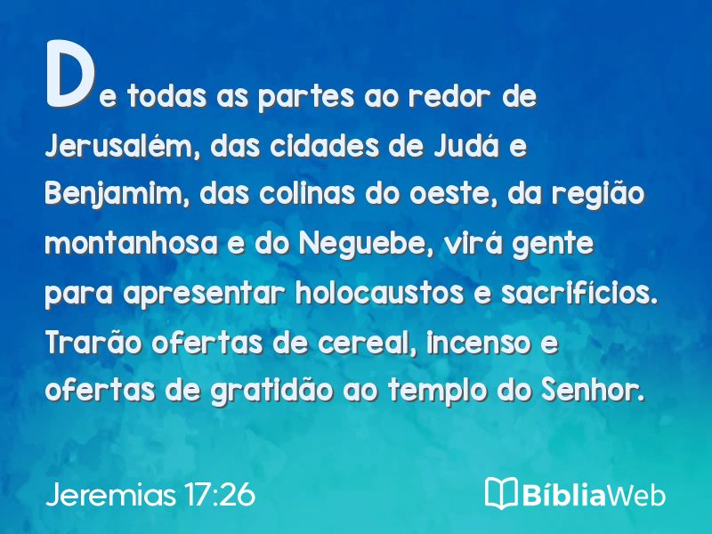 Jeremias 17:26 em imagem para compartilhar
