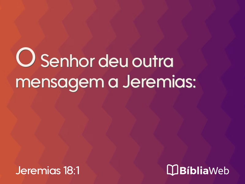Jeremias 18:1 em imagem para compartilhar