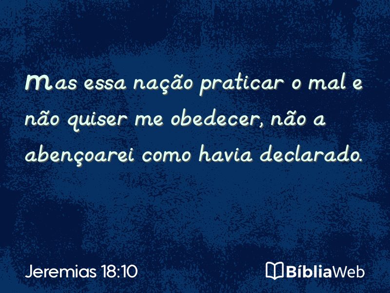 Jeremias 18:10 em imagem para compartilhar